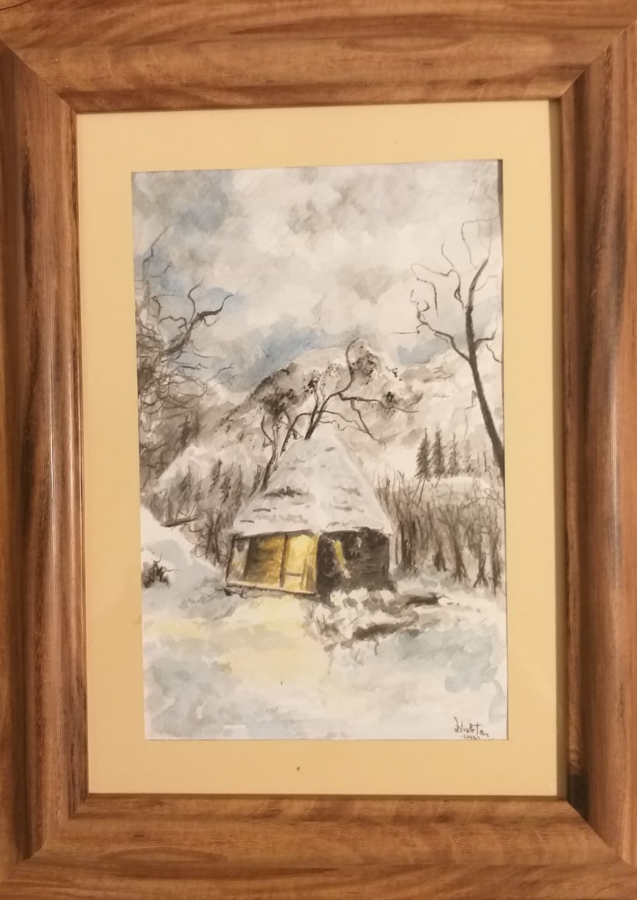 Colibă înzăpezită